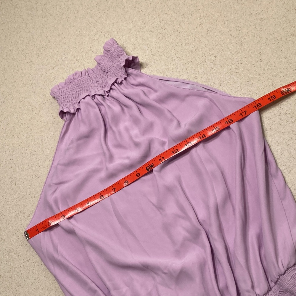 Amanda Uprichard Lavender Halter Mini Dress Women Size M - Picture 7 of 12